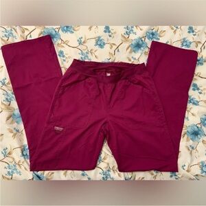Burgundy Cherokee Scrub Bottoms